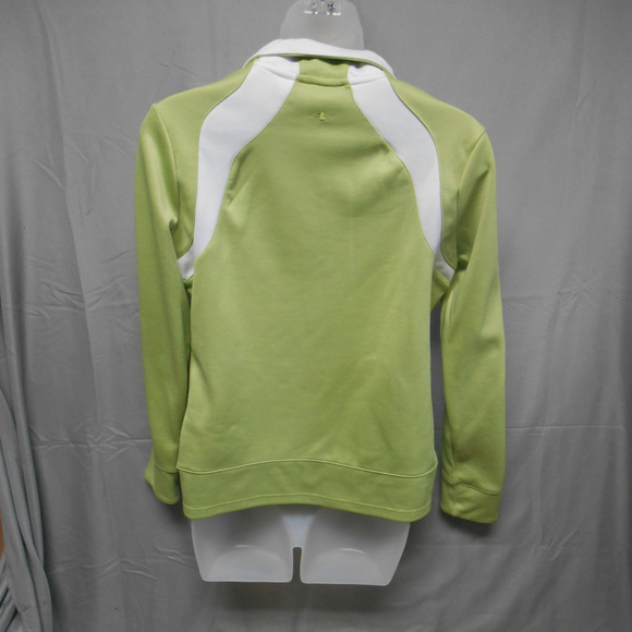 Athletic Works green white zip jacket small - Picture 2 of 3